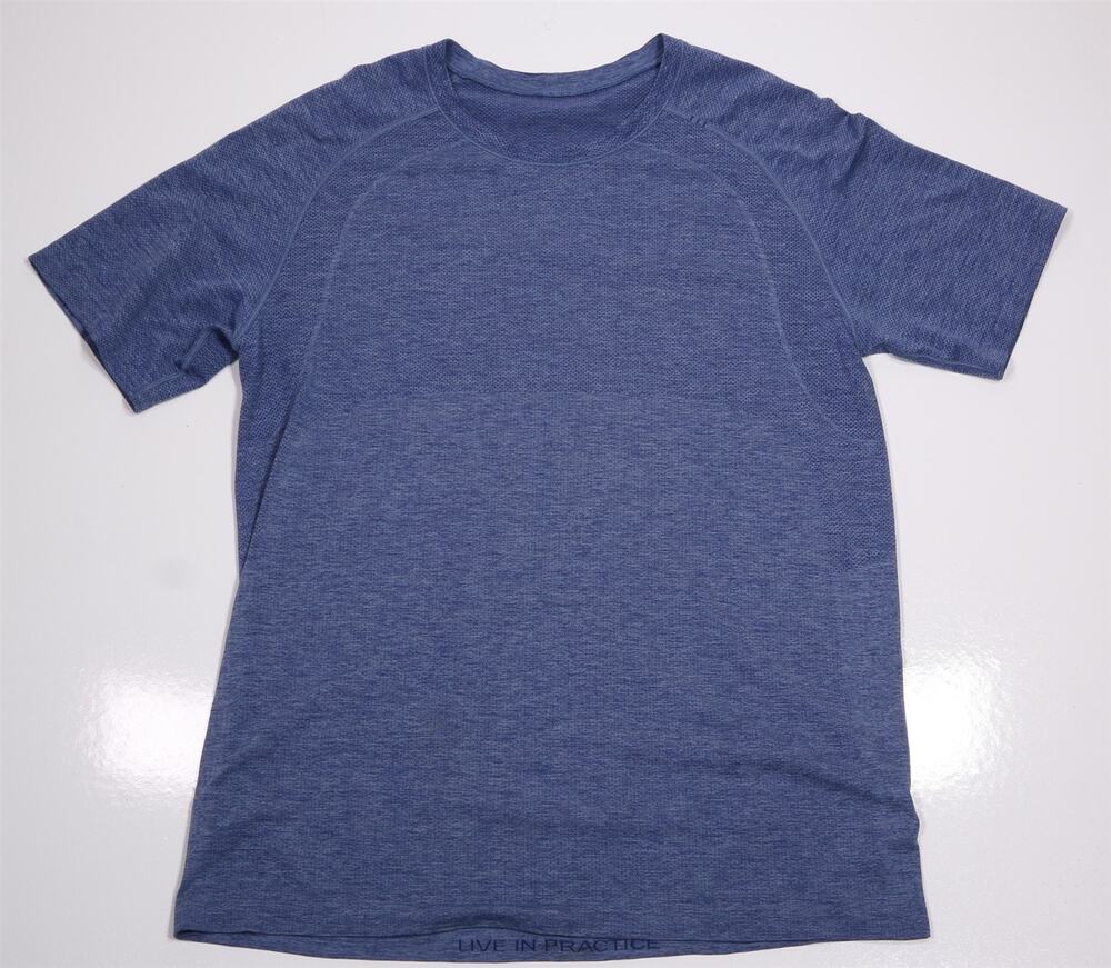 Lululemon Mens Gray Short Sleeve Crewneck Cotton T-Shirt Large